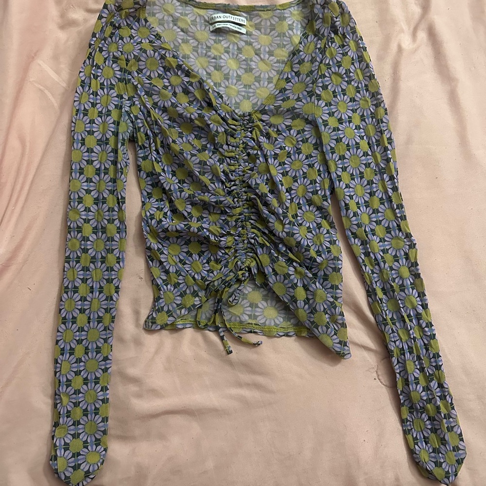 Sheer Floral Urban Outfitters Top